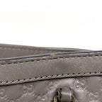 Gucci Micro Guccissima 2-Way Shoulder Bag Tote Leather Gray — view 5