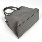 Gucci Micro Guccissima 2-Way Shoulder Bag Tote Leather Gray — view 2