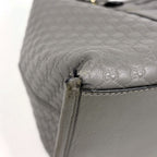 Gucci Micro Guccissima 2-Way Shoulder Bag Tote Leather Gray — view 4