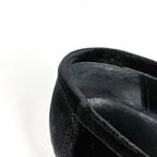 Hermes H Logo Loafers Shoes Suede Black — view 4