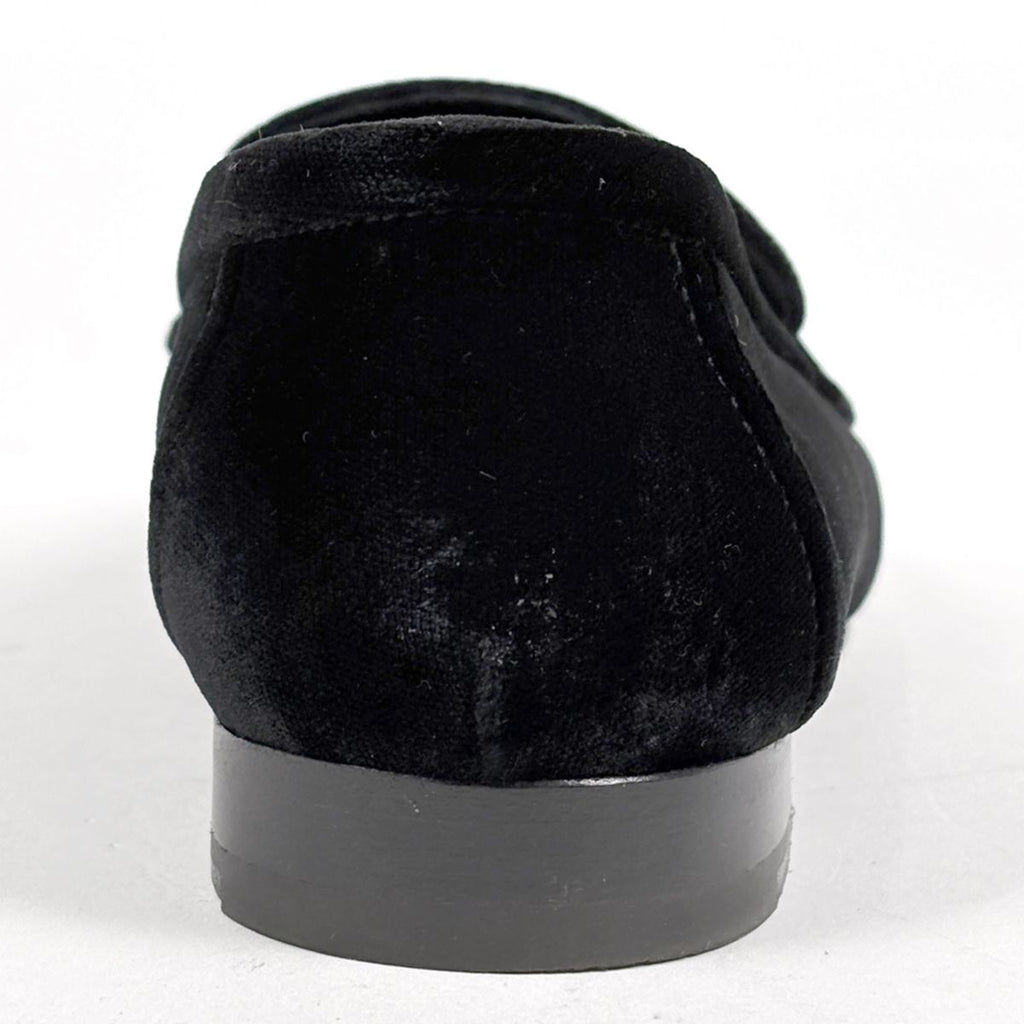 Hermes H Logo Loafers Shoes Suede Black — view 3