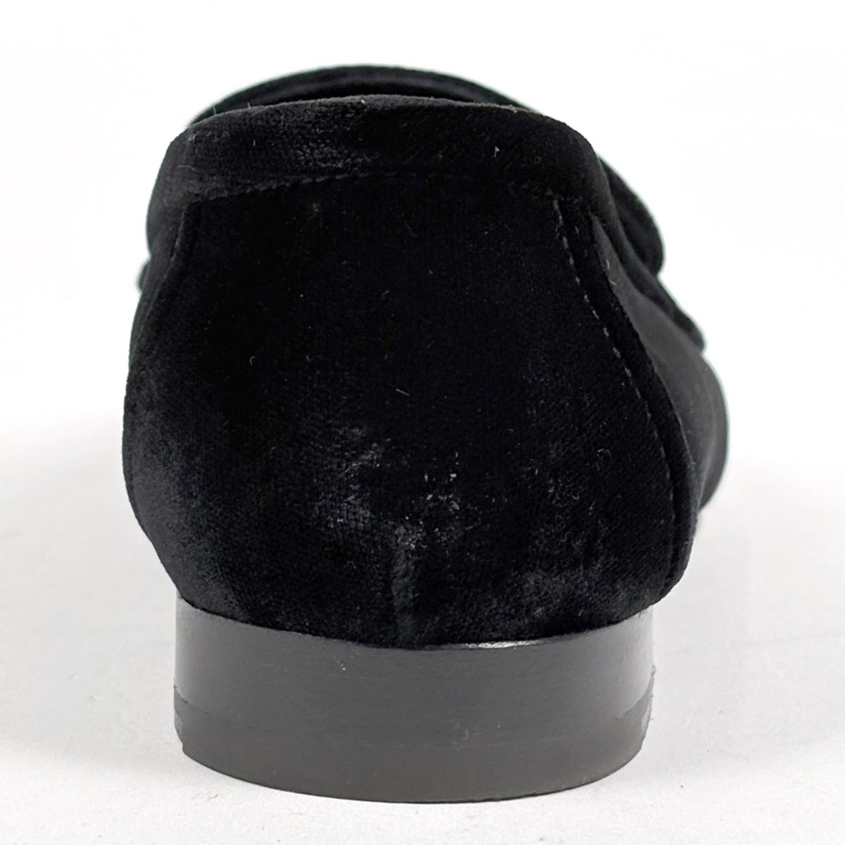 Hermes H Logo Loafers Shoes Suede Black — view 3