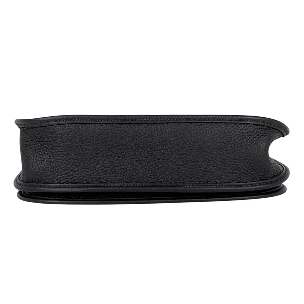 Hermes Evelyne 3 PM Perforated H Logo Dark Navy Black Shoulder Bag Taurillon — view 5