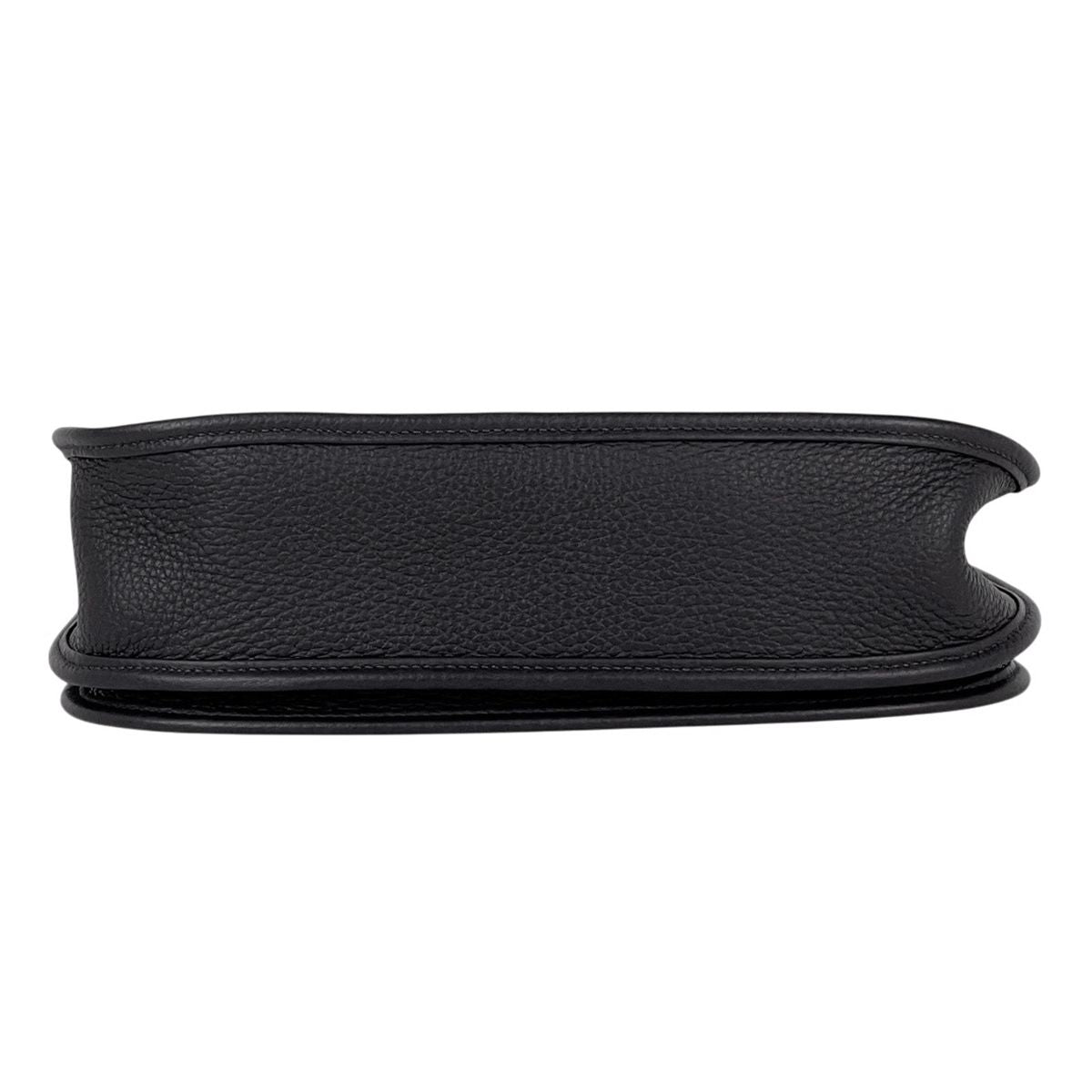 Hermes Evelyne 3 PM Perforated H Logo Dark Navy Black Shoulder Bag Taurillon — view 5