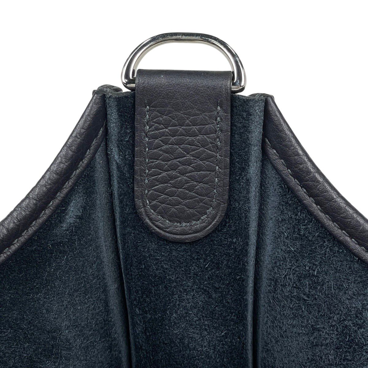 Hermes Evelyne 3 PM Perforated H Logo Dark Navy Black Shoulder Bag Taurillon — view 9