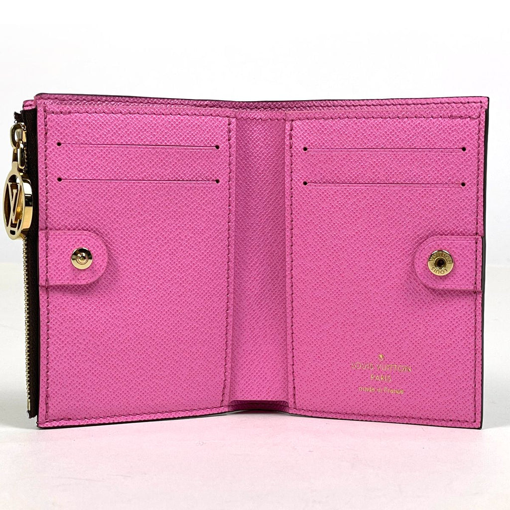 Louis Vuitton Portefeuille Lisa Bifold Wallet Monogram Brown Rose Lolipop — view 6