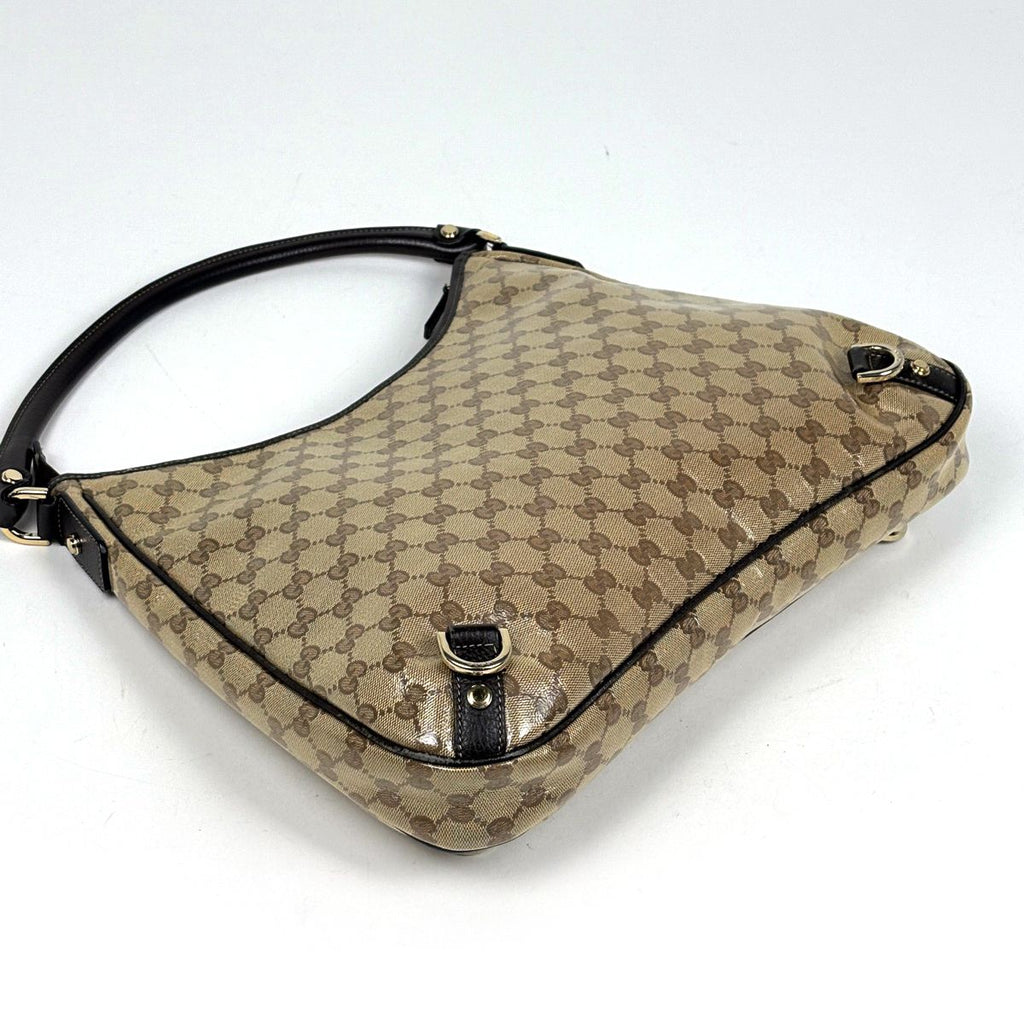 Gucci GG Crystal Shoulder Bag Brown — view 2