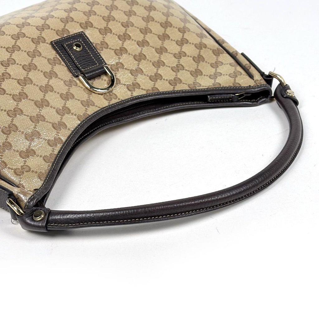 Gucci GG Crystal Shoulder Bag Brown — view 7