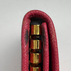 Prada Logo 6 Row Key Case Saffiano Leather Pink Key Holder — view 4