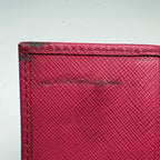 Prada Logo 6 Row Key Case Saffiano Leather Pink Key Holder — view 5