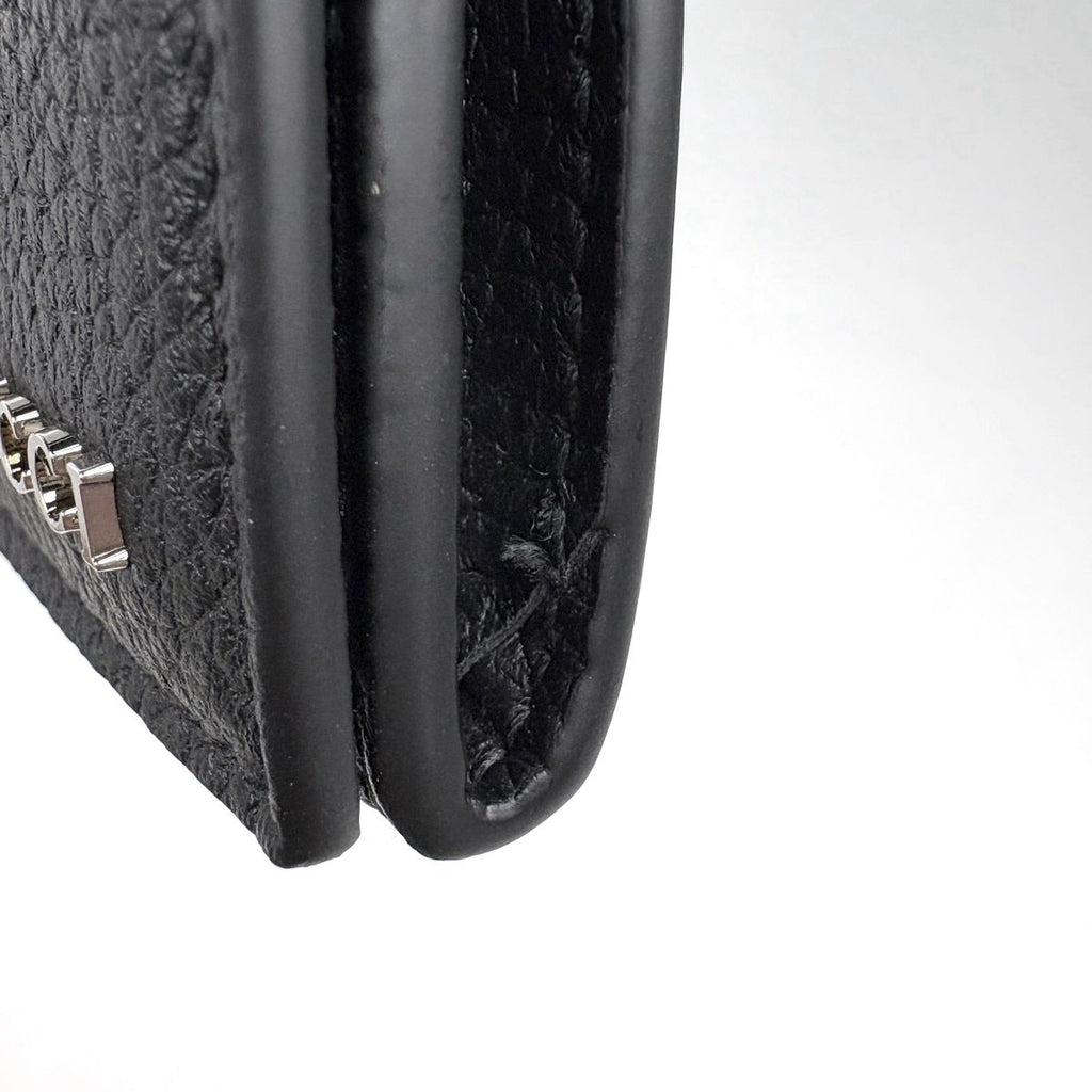 Gucci Logo Card Case Leather Black — view 3