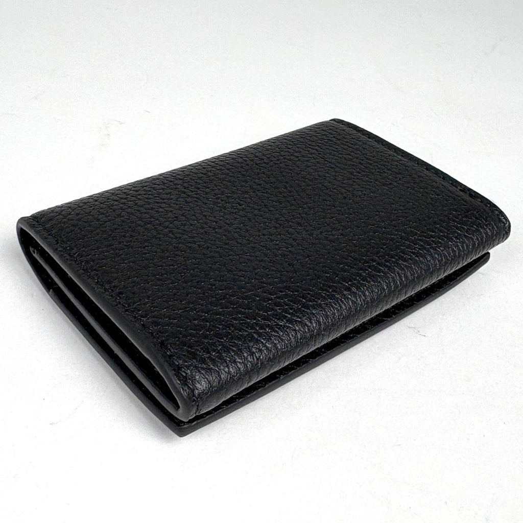 Gucci Logo Card Case Leather Black — view 2