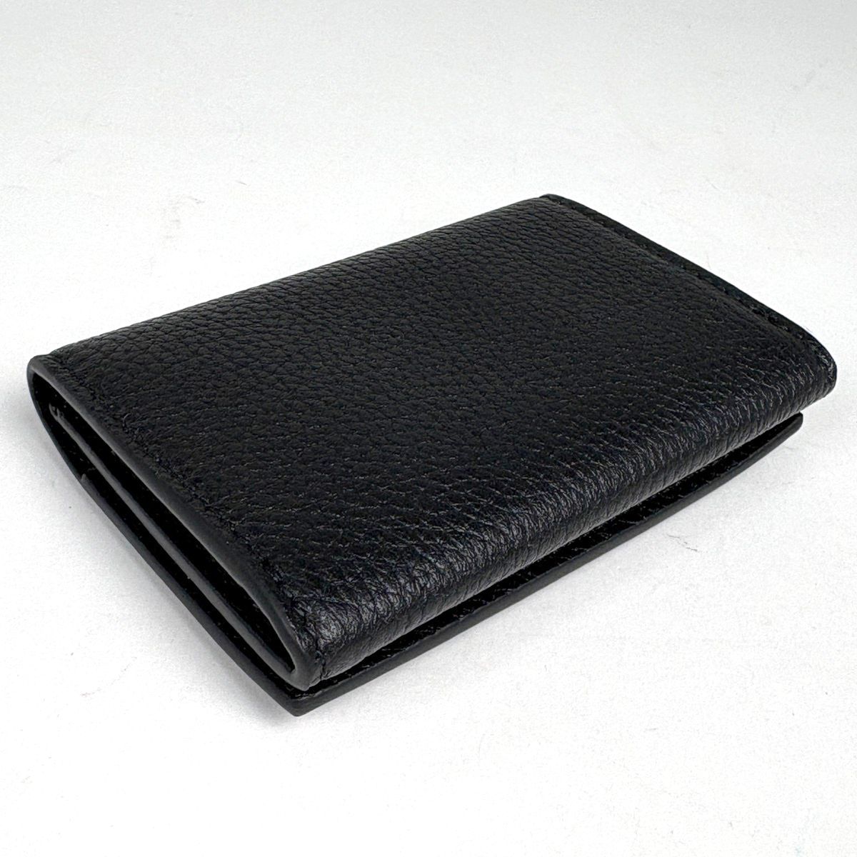 Gucci Logo Card Case Leather Black — view 2