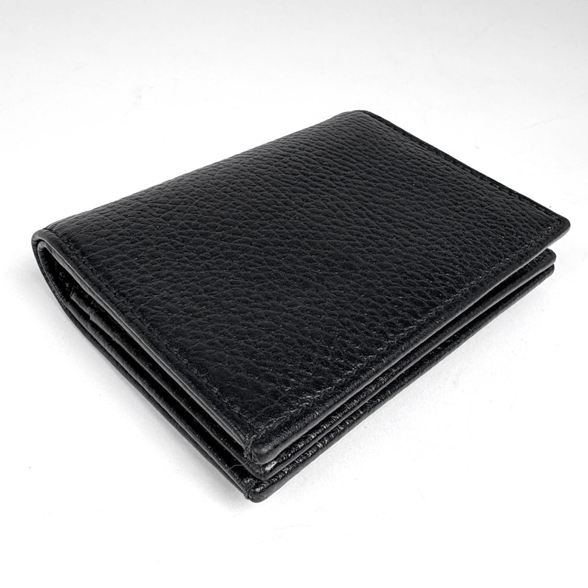 Gucci GG Marmont Mini Wallet Double Bifold Leather Black — view 2