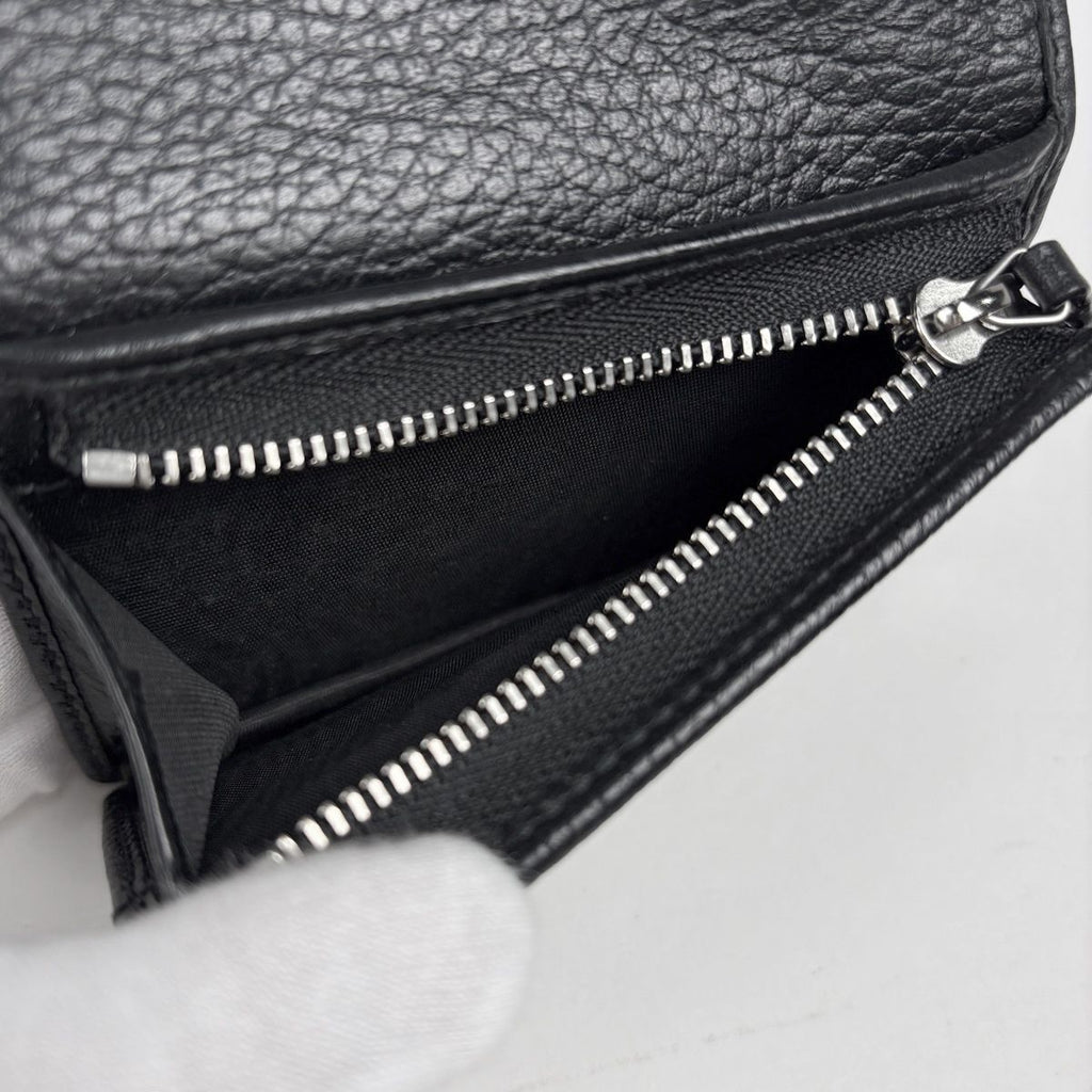 Gucci GG Marmont Mini Wallet Double Bifold Leather Black — view 4