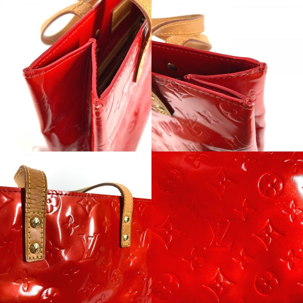 Louis Vuitton Shoulder Bag Reed MM Monogram Vernis Canvas Rouge Red — view 9