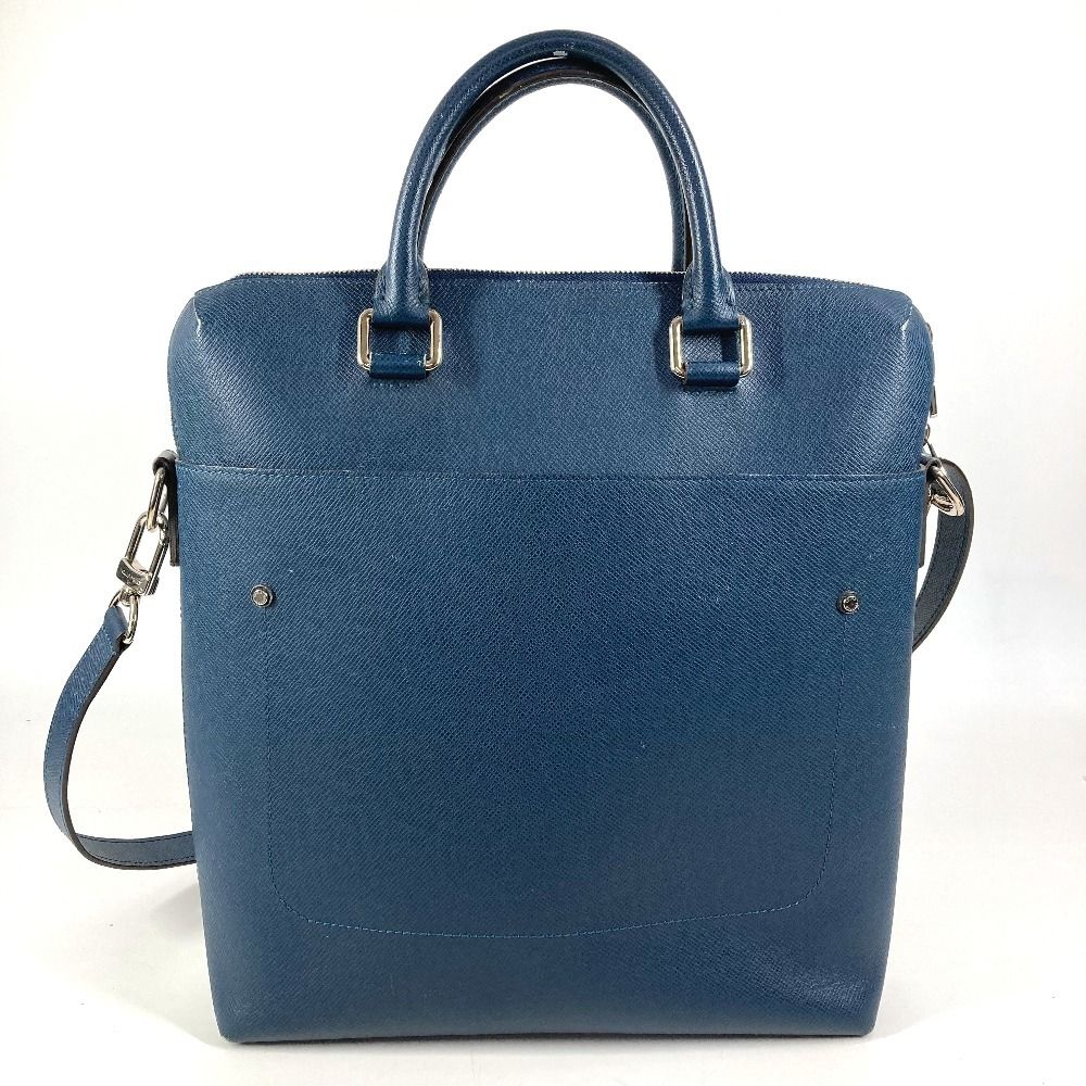 Louis Vuitton Shoulder Bag Grigori Taiga Leather Ocean Blue — view 2
