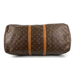 Louis Vuitton Boston Bag Keepall 55 Debeso Monogram Canvas Brown — view 5