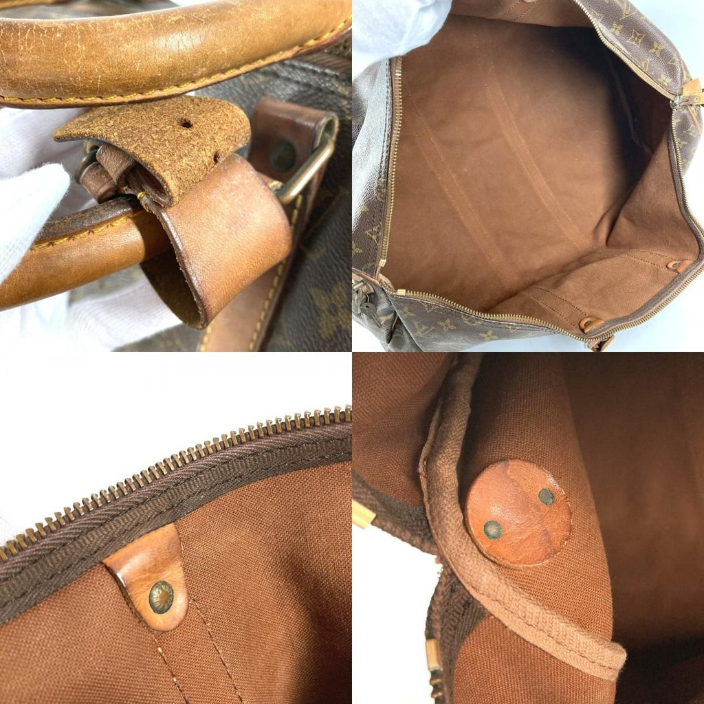 Louis Vuitton Boston Bag Keepall 55 Debeso Monogram Canvas Brown — view 8