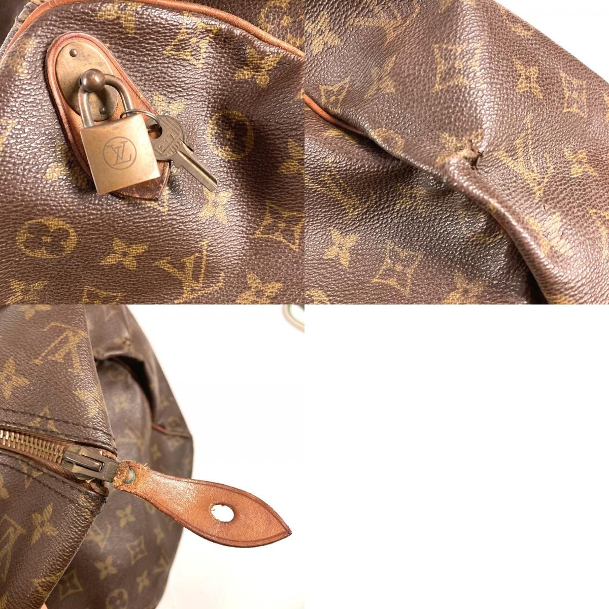 Louis Vuitton Boston Bag Keepall 55 Debeso Monogram Canvas Brown — view 9