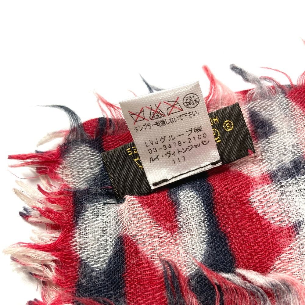 Louis Vuitton Shawl Graffiti Logo Wool Red Scarf — view 5