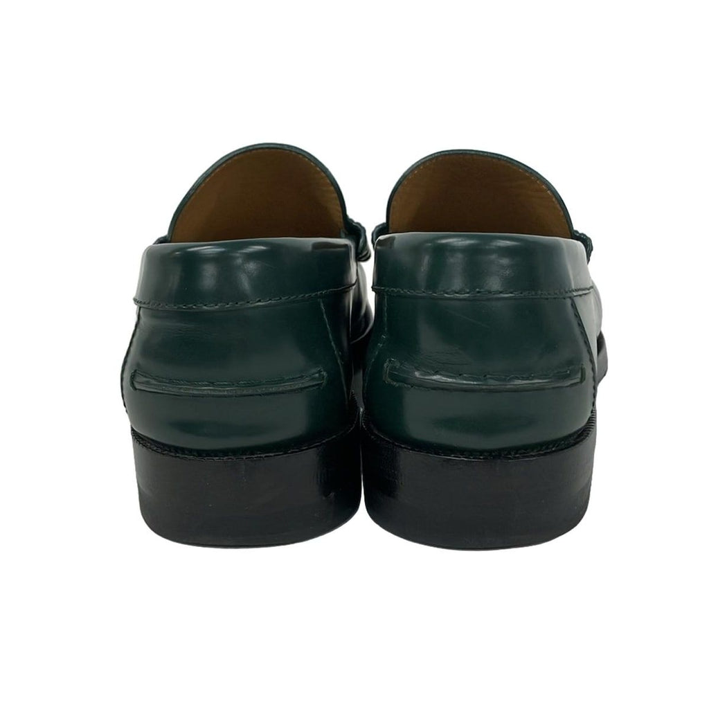 Gucci Loafers 5.5 Interlocking Dark Green Leather — view 3
