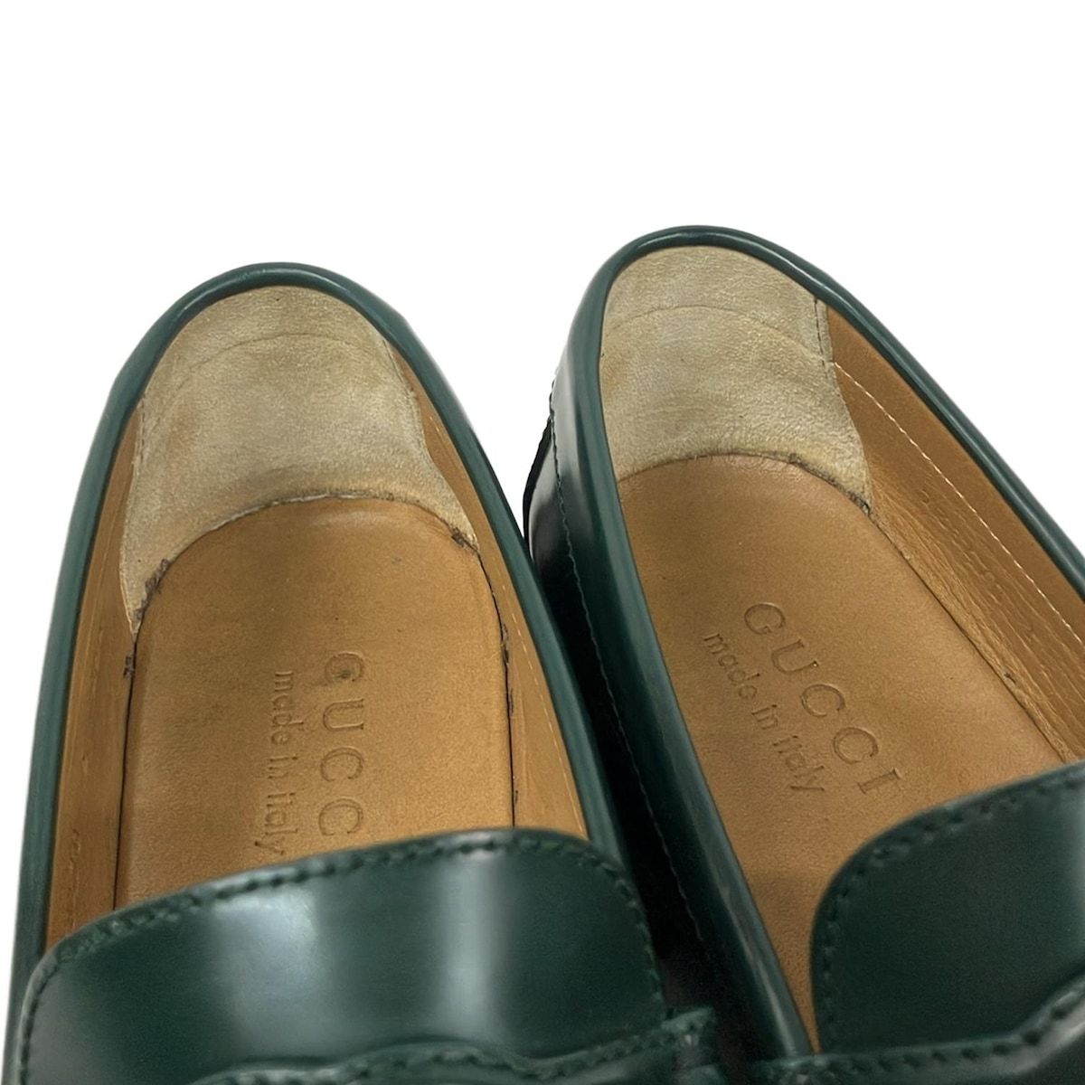 Gucci Loafers 5.5 Interlocking Dark Green Leather — view 9