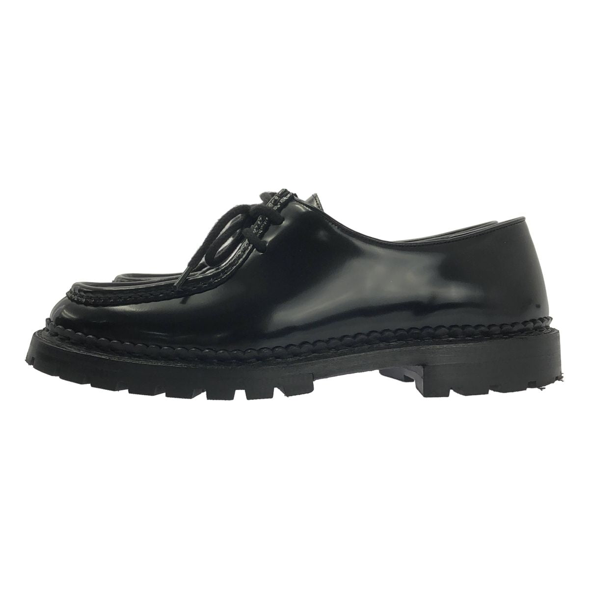 Saint Laurent Patent Leather Lace Up Shoes 40 Black — view 2