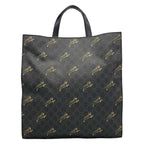 Gucci Tote GG Plus Supreme Dark Gray Black Multi Taiga Print Leather — view 3