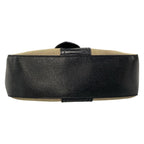 Fendi Handbag Zucca Pattern Beige Black Leather — view 5