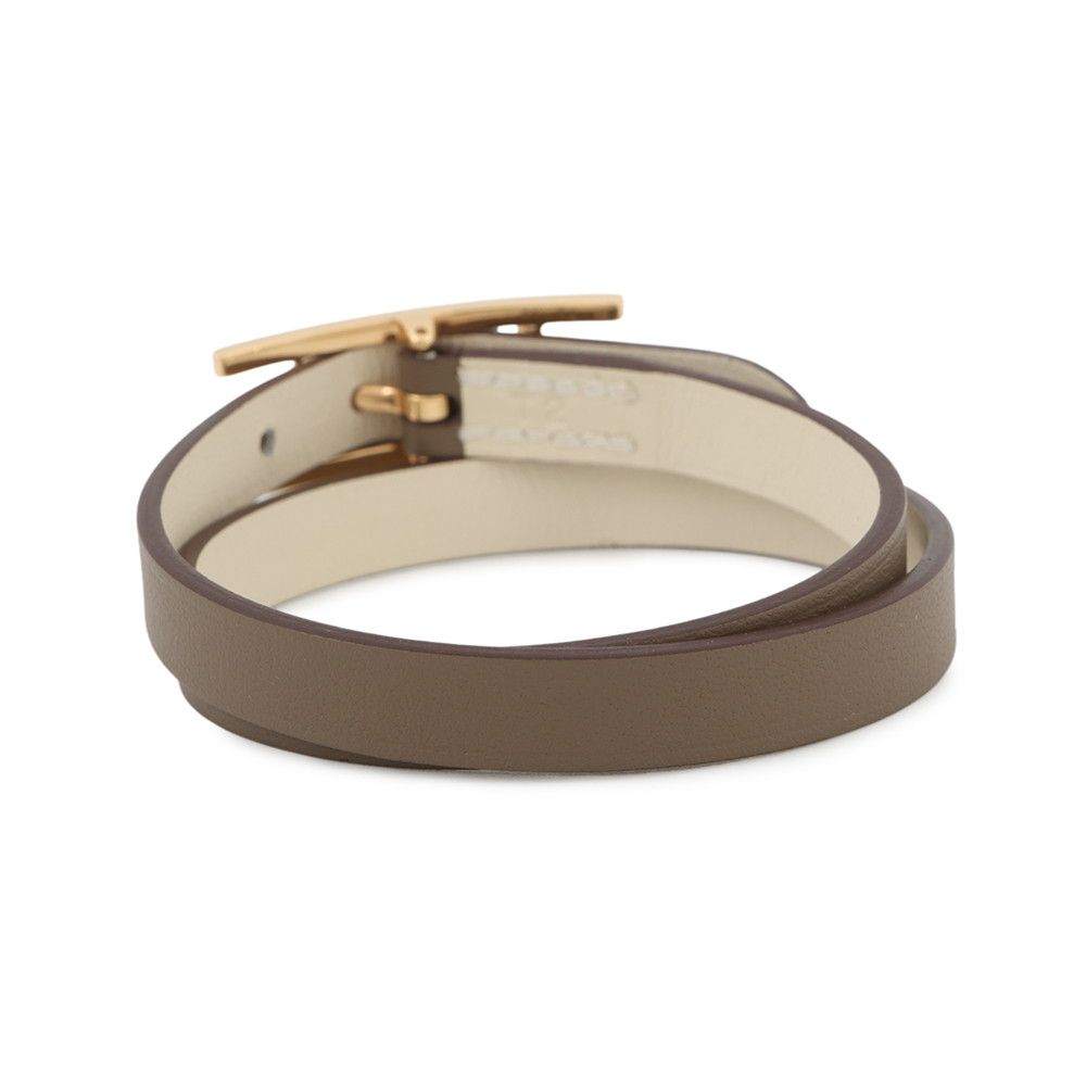 Hermes Behapi Double Tour Etoupe Nata Gold Swift T2 Bracelet — view 3