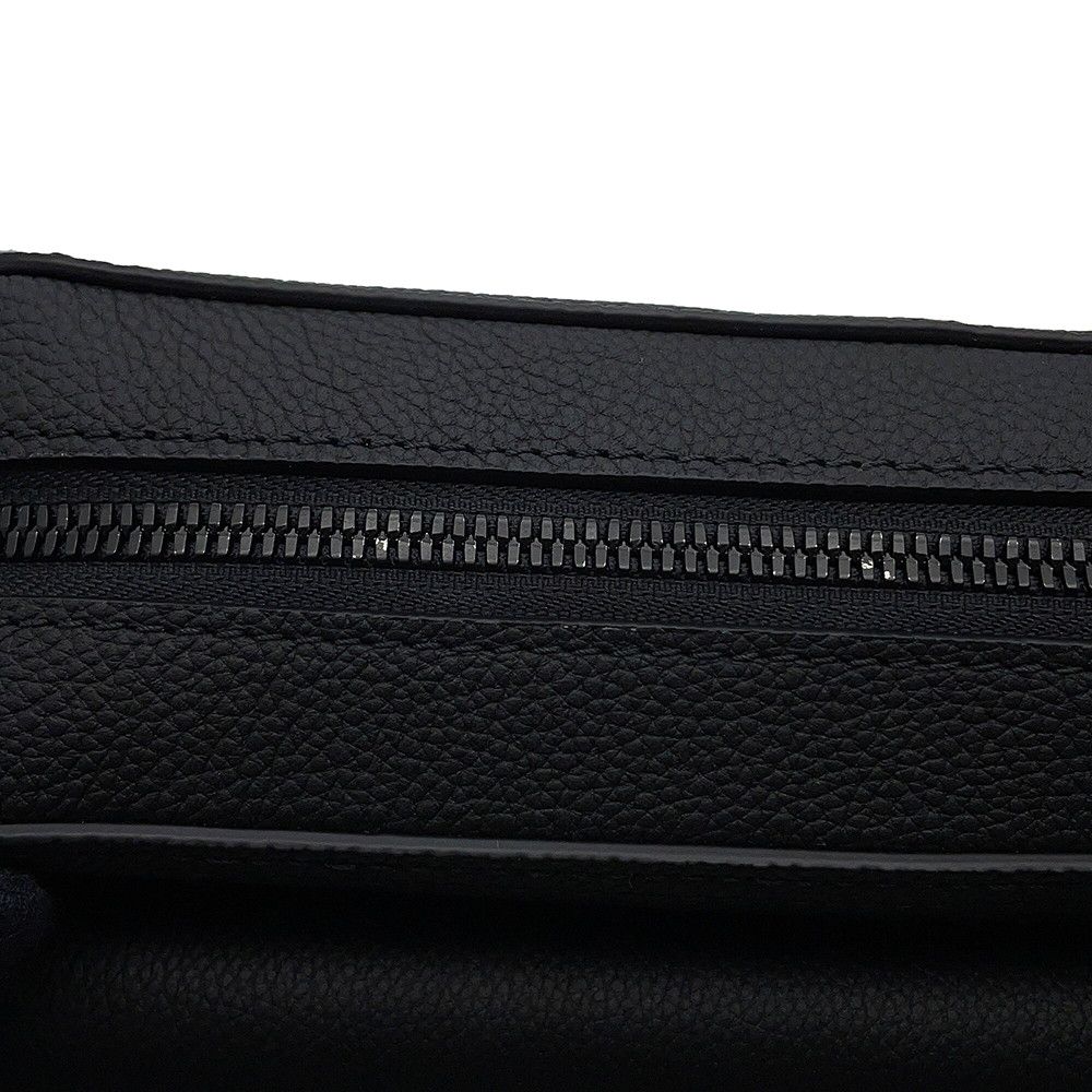 Louis Vuitton Shoulder Bag Waxy Calf Leather Boarding Messenger Black — view 8