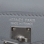 Hermes Bag Charm Kelly Festival Gris Perle Silver Swift — view 8