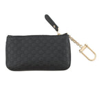 Gucci Key Case Micro Guccissima Leather Coin Black — view 3