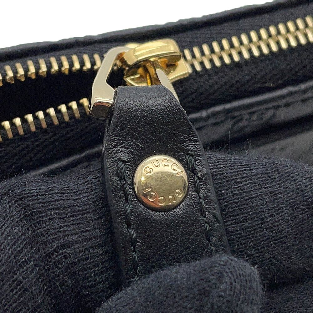 Gucci Key Case Micro Guccissima Leather Coin Black — view 5