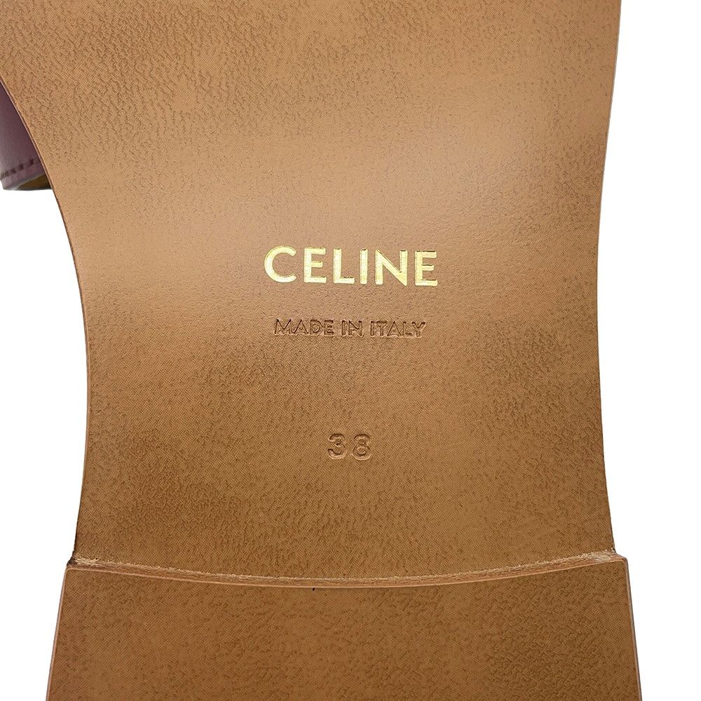 Celine Sandals Triomphe Leather 38 Shoes — view 9