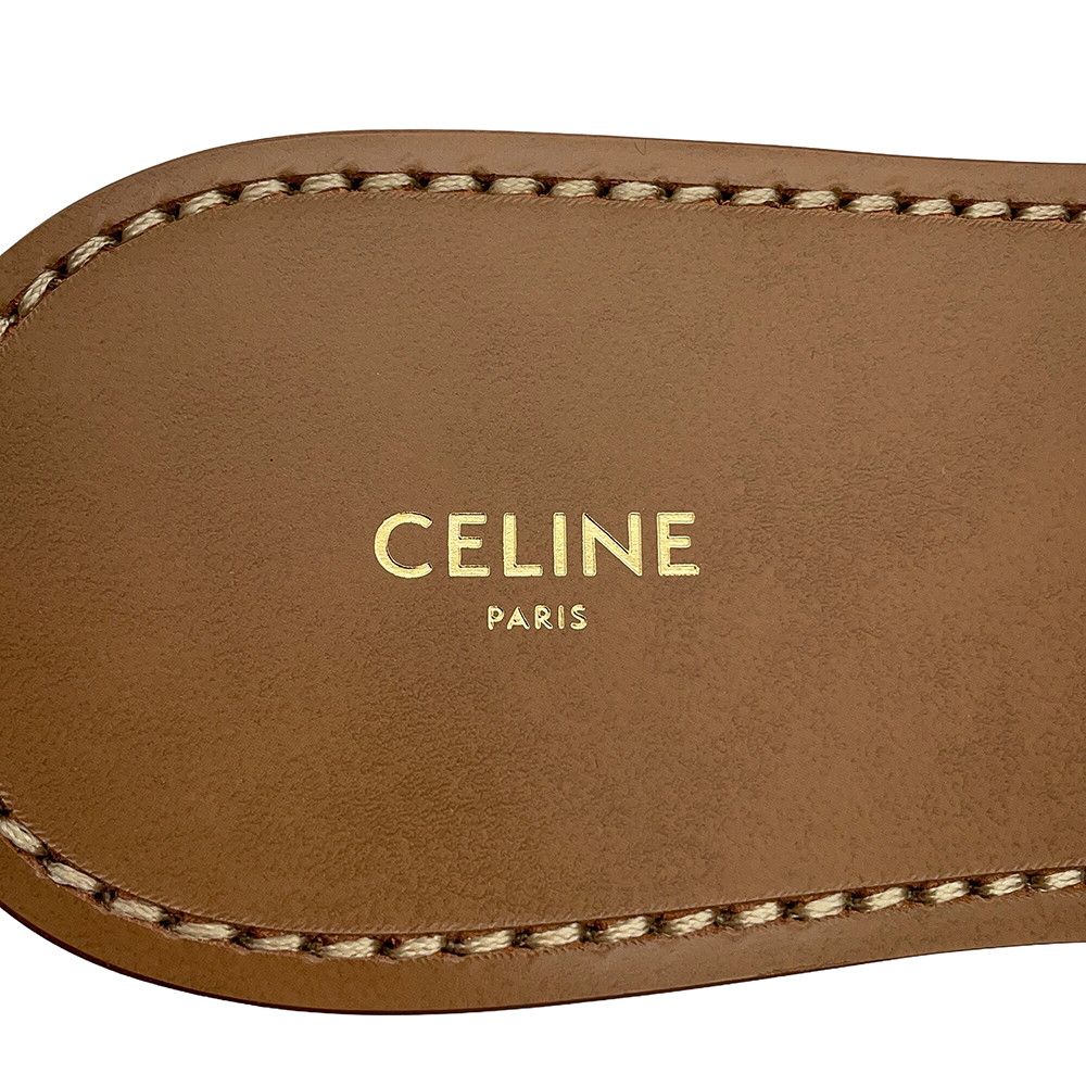 Celine Sandals Triomphe Leather 38 Shoes — view 8