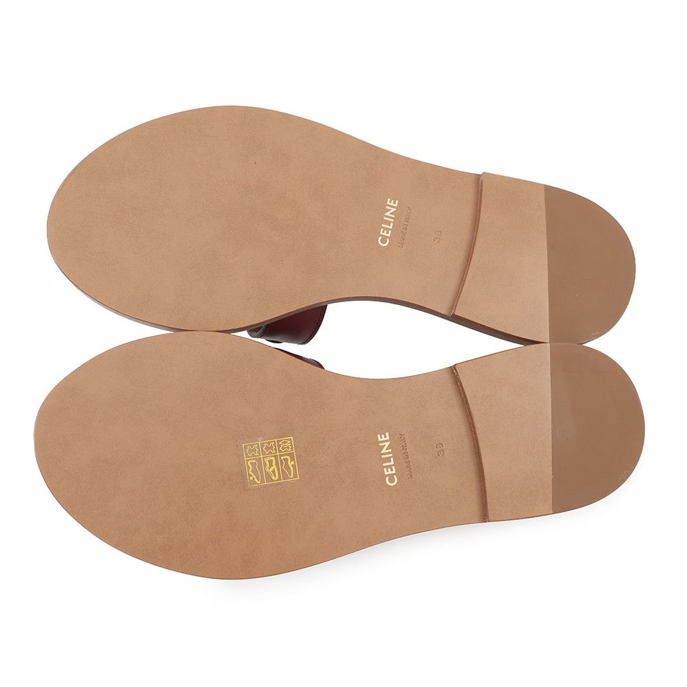 Celine Sandals Triomphe Leather 38 Shoes — view 4