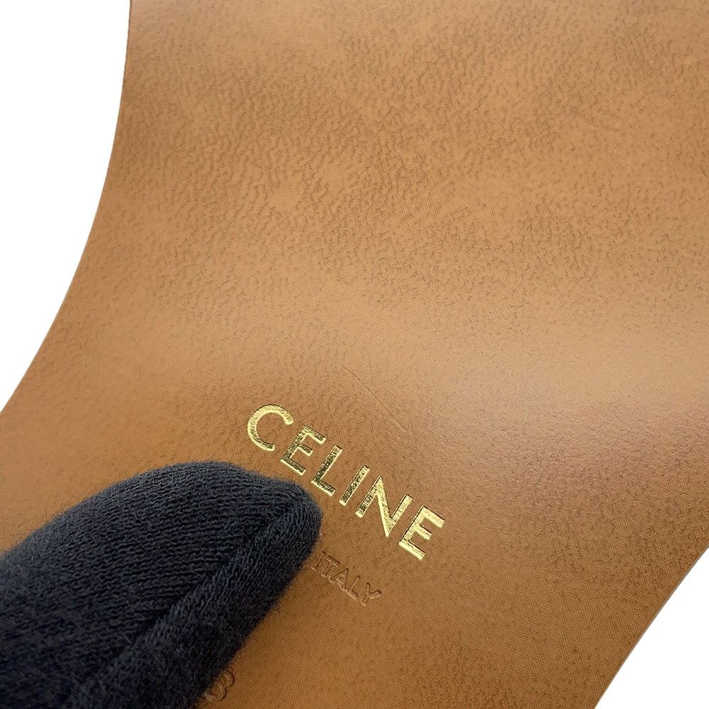 Celine Sandals Triomphe Leather 38 Shoes — view 5