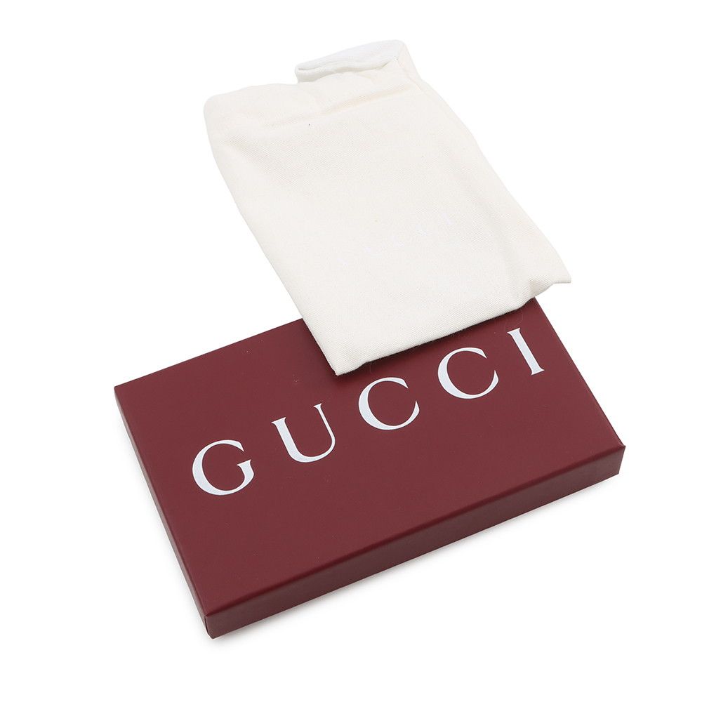 Gucci Key Case Script Zip Leather Coin — view 9