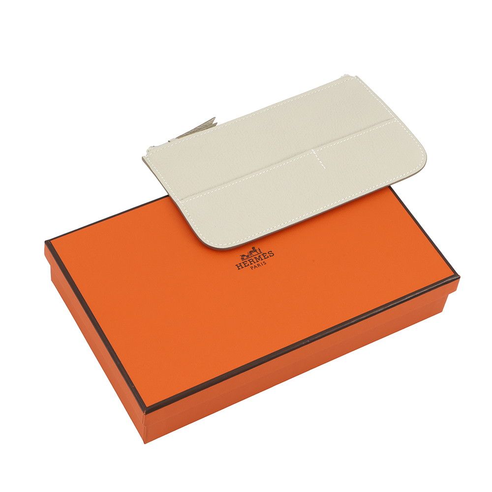 Hermes Wallet Dogon GM Duo Cles Silver Togo — view 8