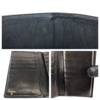 Chanel Vintage CC Logo Black Gold Caviar Leather Wallet — view 7