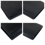 Chanel Vintage CC Logo Black Gold Caviar Leather Wallet — view 3
