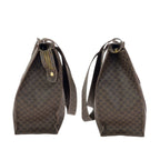 Celine Macadam Dark Brown Gold 2 Tote Shoulder Bag — view 8
