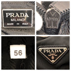 Prada Tessuto Saffiano 2-Way Black Silver Nylon Leather Boston Bag — view 4