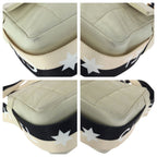 Chanel Vintage Choco Bar CC Logo Off White Black Gold Lambskin Shoulder Bag — view 3
