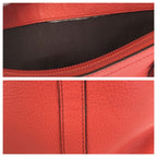 Gucci Interlocking Orange Pink Gunmetal Leather Tote — view 6