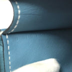 Hermes Zip Azap PM New Blue Jean Pouch Evercolor Case — view 9
