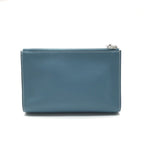 Hermes Zip Azap PM New Blue Jean Pouch Evercolor Case — view 2