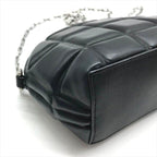 Bottega Veneta Padded Half Moon Chain Shoulder Bag Black Leather — view 6